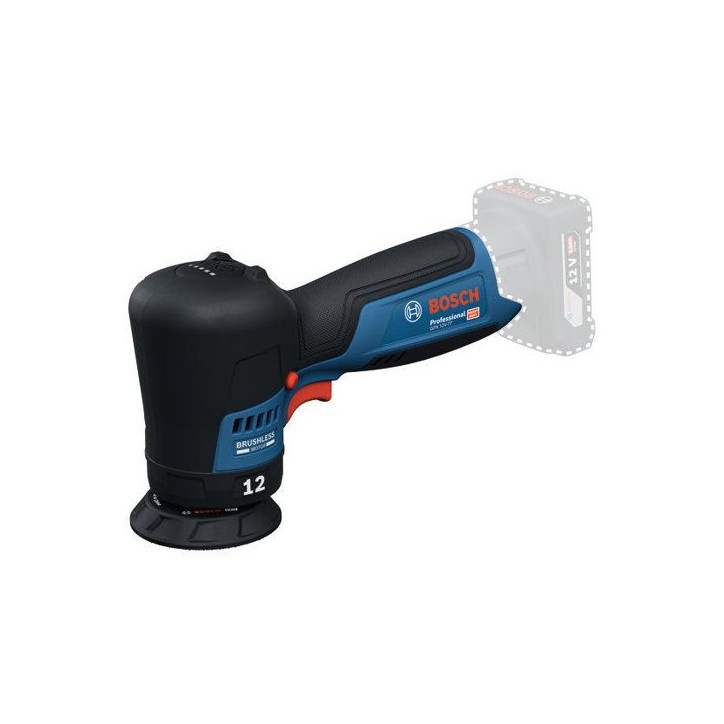 Polisseuse excentrique BOSCH PROFESSIONAL - GPX 12V-77 - 12V -Sans batterie ni chargeur - Avec plateau + tampon a polir 77mm Polisseuse excentrique BOSCH PROFESSIONAL - GPX 12V-77 - 12V -Sans batterie ni chargeur - Avec plateau + tampon a polir 77mm