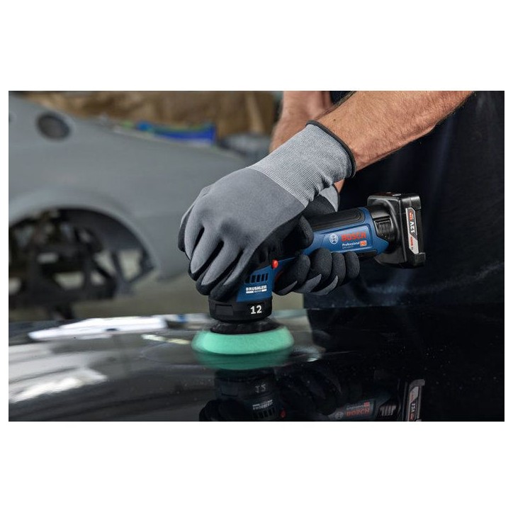 Polisseuse excentrique BOSCH PROFESSIONAL - GPX 12V-77 - 12V -Sans batterie ni chargeur - Avec plateau + tampon a polir 77mm Polisseuse excentrique BOSCH PROFESSIONAL - GPX 12V-77 - 12V -Sans batterie ni chargeur - Avec plateau + tampon a polir 77mm
