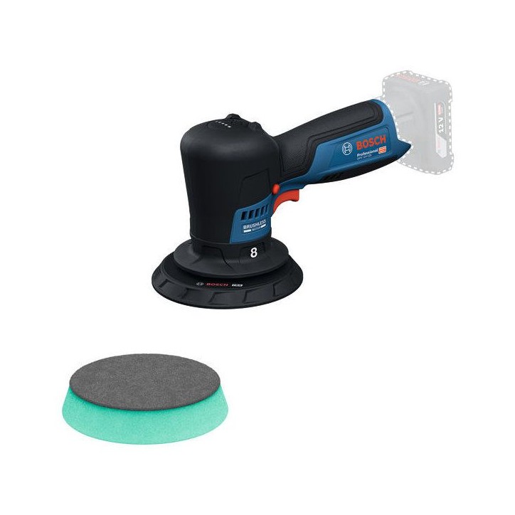 Polisseuse excentrique BOSCH PROFESSIONAL - GPX 12V-125 - 12V -Sans batterie ni chargeur - Avec plateau + tampon a polir 125mm Polisseuse excentrique BOSCH PROFESSIONAL - GPX 12V-125 - 12V -Sans batterie ni chargeur - Avec plateau + tampon a polir 125mm