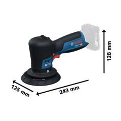 Polisseuse excentrique BOSCH PROFESSIONAL - GPX 12V-125 - 12V -Sans ba