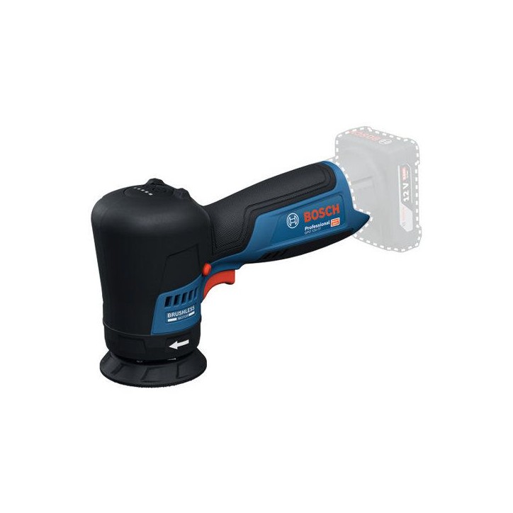 Polisseuse orbitale sans fil BOSCH PROFESSIONAL - GPO 12V-77 - 12V - Plateau support + tampon a polir 77mm