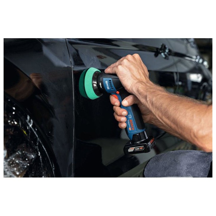 Polisseuse orbitale sans fil BOSCH PROFESSIONAL - GPO 12V-77 - 12V - Plateau support + tampon a polir 77mm