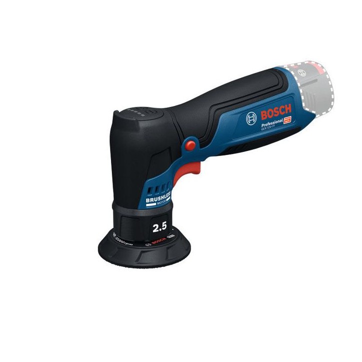 Ponceuse excentrique sans fil BOSCH PROFESSIONAL - GEX 12V-77 - 12V - 77 mm - 3.000 – 8.000 tr/min - Sans accessoires Ponceuse excentrique sans fil BOSCH PROFESSIONAL - GEX 12V-77 - 12V - 77 mm - 3.000 – 8.000 tr/min - Sans accessoires