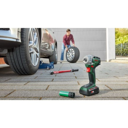 Boulonneuse sans fil BOSCH - UniversalImpactDrive 18V-350 - 18V - 350 Nm - Sans batterie ni chargeur - Avec jeu de douilles x4