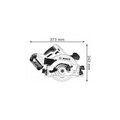 Scie Circulaire Bosch Professional GKS 18V-57 G avec lame de 165mm, sa