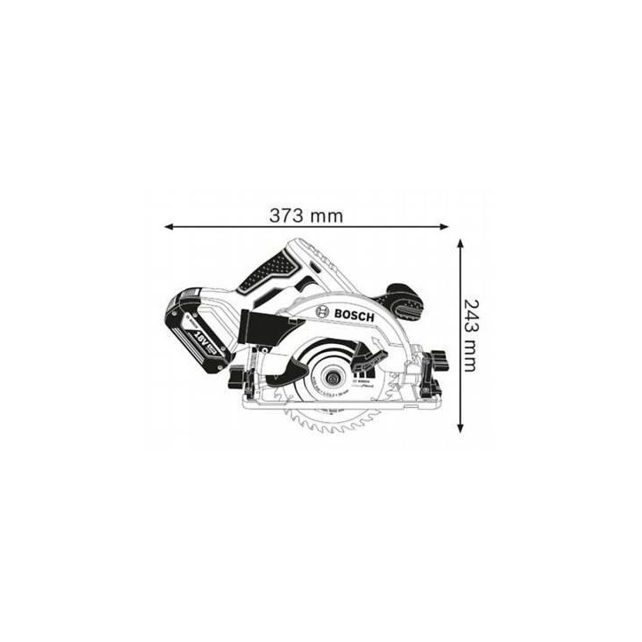 Scie Circulaire Bosch Professional GKS 18V-57 G avec lame de 165mm, sans batterie, dans une Lboxx - 06016A2101 Scie Circulaire Bosch Professional GKS 18V-57 G avec lame de 165mm, sans batterie, dans une Lboxx - 06016A2101