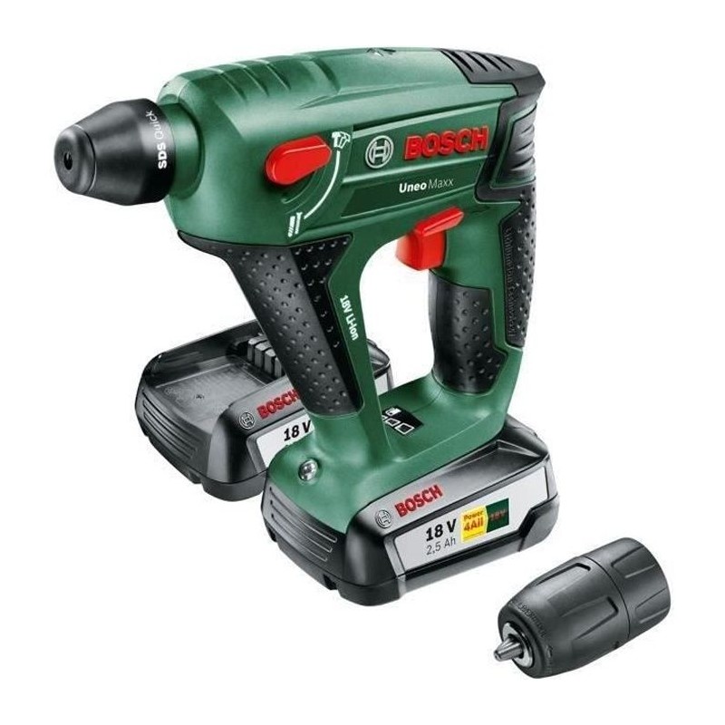 Perforateur sans fil Bosch - Uneo Maxx (Livrée avec 2 batteries 18V-2
