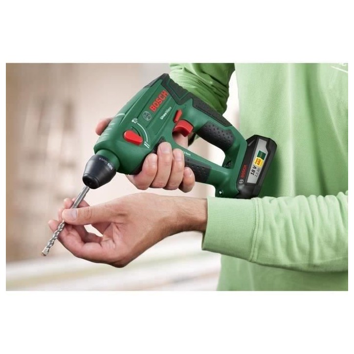 Perforateur sans fil Bosch - Uneo Maxx (Livrée avec 2 batteries 18V-2,5 Ah + chargeur + coffret de transport) Perforateur sans fil Bosch - Uneo Maxx (Livrée avec 2 batteries 18V-2,5 Ah + chargeur + coffret de transport)