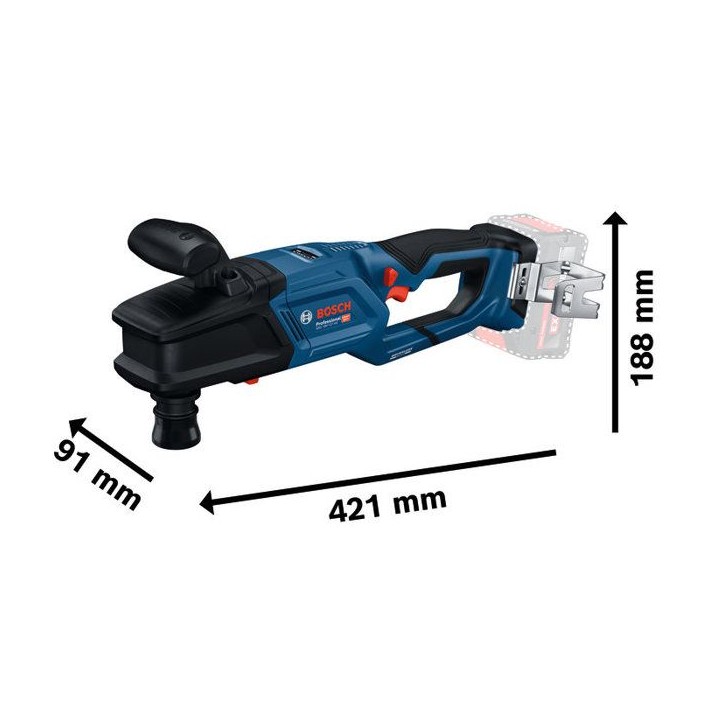Perceuse d'angle sans fil BOSCH PROFESSIONAL - GRD 18V-127HX- 18V - Sans batterie ni chargeur Perceuse d'angle sans fil BOSCH PROFESSIONAL - GRD 18V-127HX- 18V - Sans batterie ni chargeur
