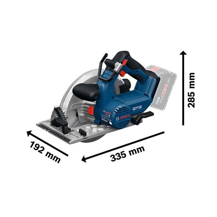 Scie circulaire sans fil BOSCH PROFESSIONAL - GKS 18V-68-2 - 18V - 190 mm - Butée parrallele + lame de scie pour bois Scie circulaire sans fil BOSCH PROFESSIONAL - GKS 18V-68-2 - 18V - 190 mm - Butée parrallele + lame de scie pour bois