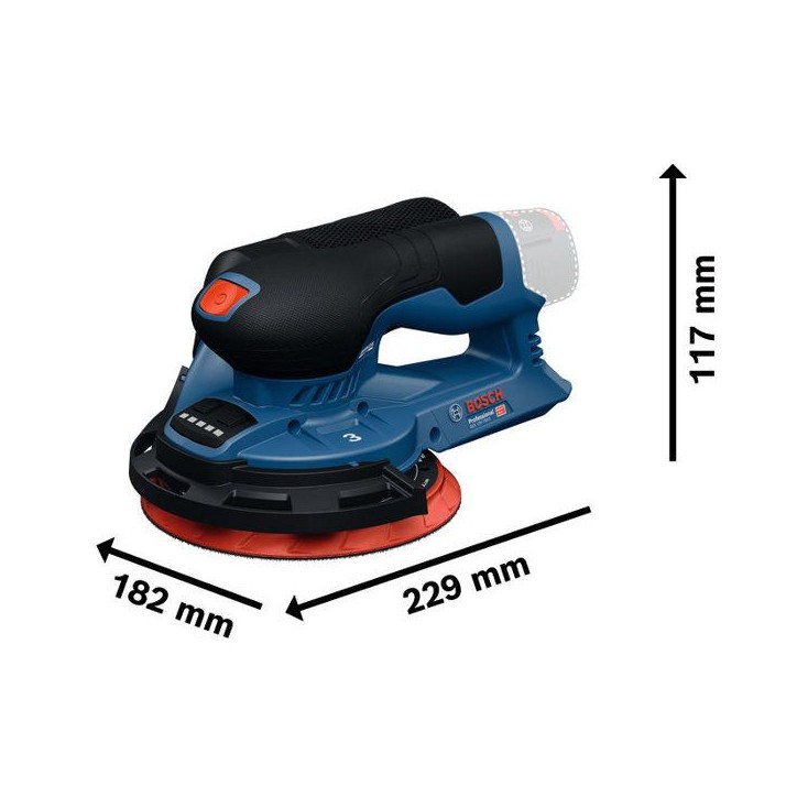 Ponceuse excentrique sans fil BOSCH PROFESSIONAL - GEX 12V-150-3 - 12V - 150 mm - Feuille abrasive G120 + bague + sac +plateau Ponceuse excentrique sans fil BOSCH PROFESSIONAL - GEX 12V-150-3 - 12V - 150 mm - Feuille abrasive G120 + bague + sac +plateau