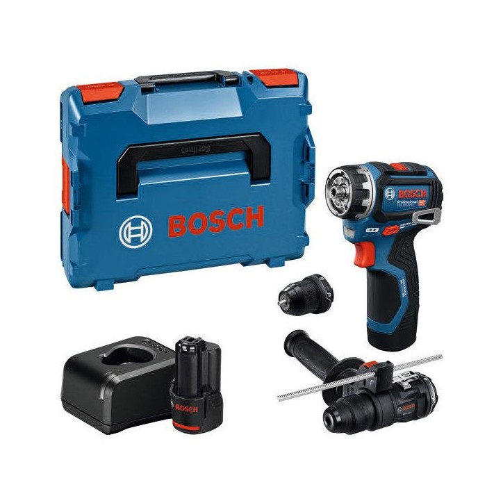 Perceuse-visseuse sans fil BOSCH PROFESSIONAL - Flexiclick GSR 12V-32 FC - 2batteries GBA 2.0 Ah, + chargeur + accessoires + cof Perceuse-visseuse sans fil BOSCH PROFESSIONAL - Flexiclick GSR 12V-32 FC - 2batteries GBA 2.0 Ah, + chargeur + accessoires + cof