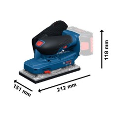 Ponceuse vibrante sans fil BOSCH PROFESSIONAL - GSS18V-18 - Sac a pous