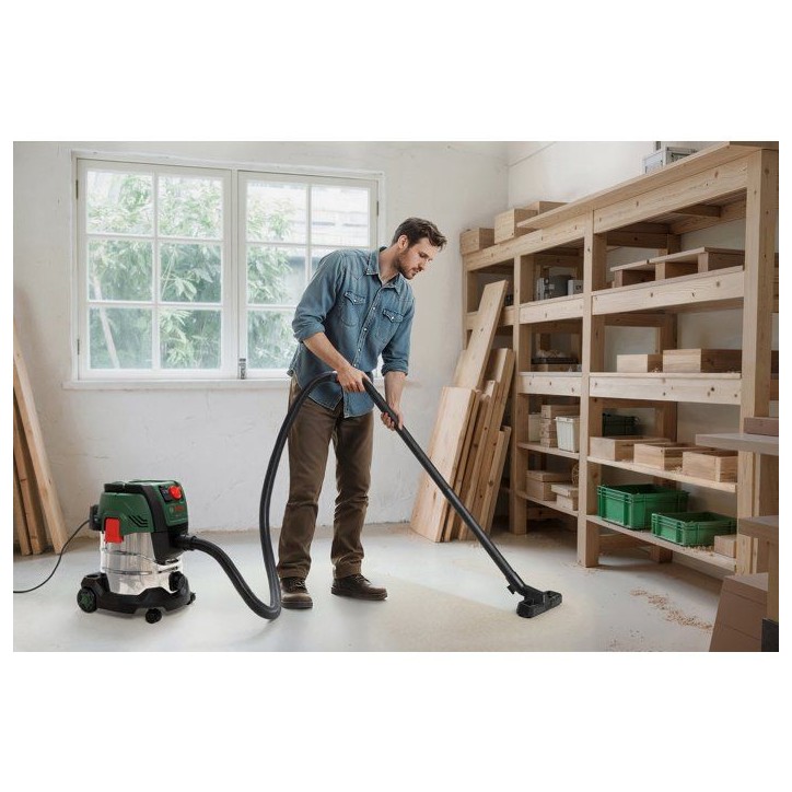 Aspirateur universel BOSCH - PAS 20-220PRS - 1300W - 65 l/s - Réservoir 20L - 220 mbar Aspirateur universel BOSCH - PAS 20-220PRS - 1300W - 65 l/s - Réservoir 20L - 220 mbar