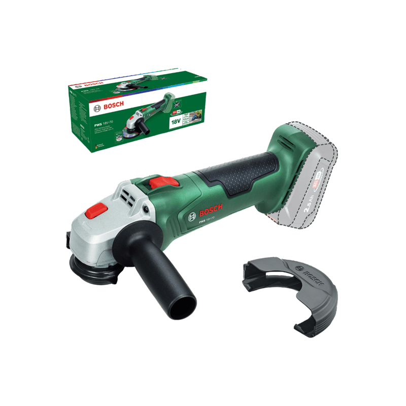 Meuleuse angulaire sans fil BOSCH - PWS 18V-70 - 125mm - 18V