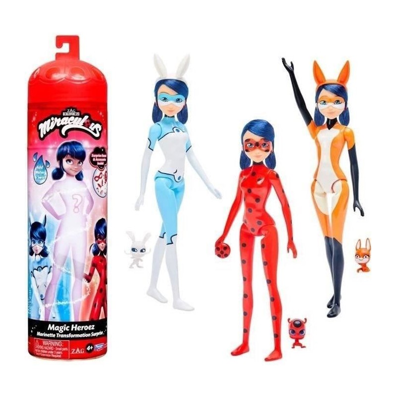 Miraculous Ladybug - Poupée Marinette Color Change 26 cm - BANDAI Miraculous Ladybug - Poupée Marinette Color Change 26 cm - BANDAI