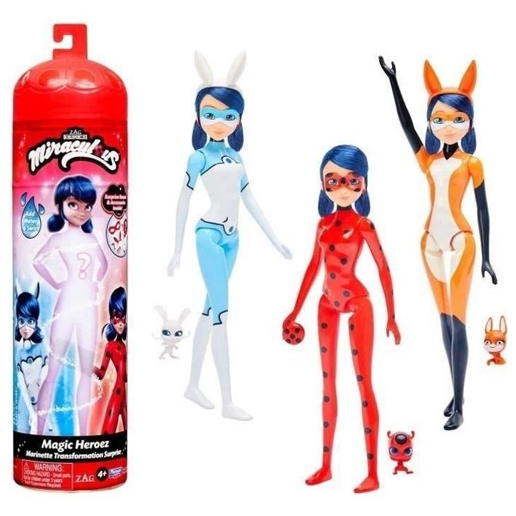 Miraculous Ladybug - Poupée Marinette Color Change 26 cm - BANDAI Miraculous Ladybug - Poupée Marinette Color Change 26 cm - BANDAI