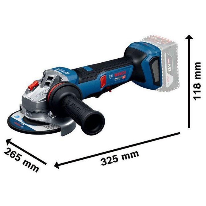Meuleuse d'angle sans fil BOSCH PROFESSIONAL - GWS 18V-11 PS - 18V - 125mm - Sans batterie ni chargeur Meuleuse d'angle sans fil BOSCH PROFESSIONAL - GWS 18V-11 PS - 18V - 125mm - Sans batterie ni chargeur