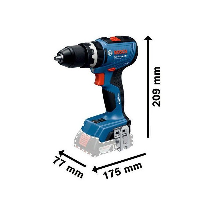 COMBO KIT 2 OUTILS 18V : GSB 18V-65 + GWS 18V-8 + 2 batteries GBA 4,0Ah + chargeur GAL 18V-40