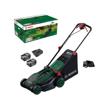 Tondeuse électrique sans fil + 2 batteries 4Ah + chargeur - Bosch - R