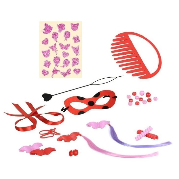 Tete a coiffer Miraculous Ladybug - BANDAI - Rouge - Licence Miraculous - Pour enfant a partir de 4 ans Tete a coiffer Miraculous Ladybug - BANDAI - Rouge - Licence Miraculous - Pour enfant a partir de 4 ans