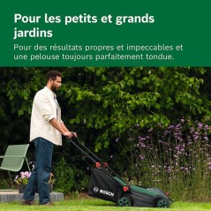 Tondeuse électrique sans fil + 2 batteries 4Ah + chargeur - Bosch - R