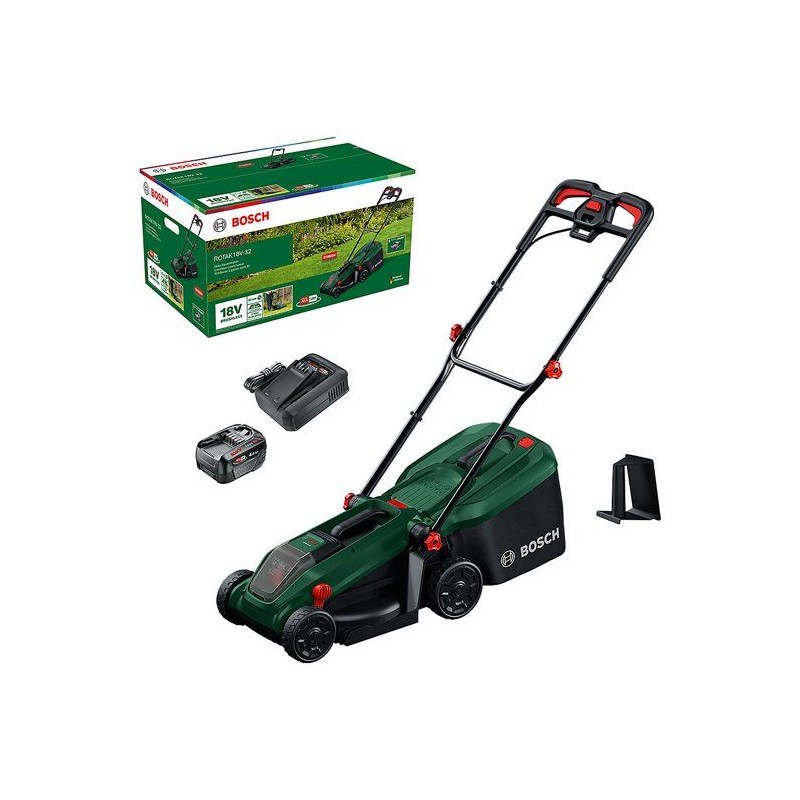 Tondeuse électrique sans fil + batterie 4Ah + chargeur - Bosch - ROTA