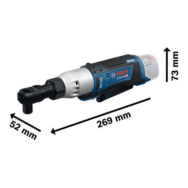 Clé a rochet sans fil BOSCH PROFESSIONAL - GRC 12V-60 1/2 SN - 12V - 60 Nm Clé a rochet sans fil BOSCH PROFESSIONAL - GRC 12V-60 1/2 SN - 12V - 60 Nm
