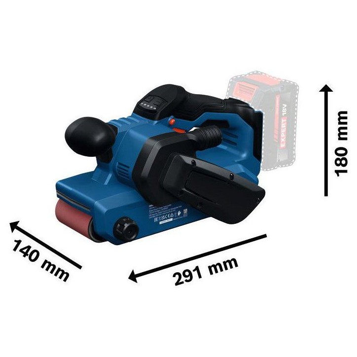Ponceuse a bande sans fil BOSCH PROFESSIONAL - GBS18V-75 - 18V - 320 /min - Sans batterie ni chargeur - Bande abrasive Ponceuse a bande sans fil BOSCH PROFESSIONAL - GBS18V-75 - 18V - 320 /min - Sans batterie ni chargeur - Bande abrasive