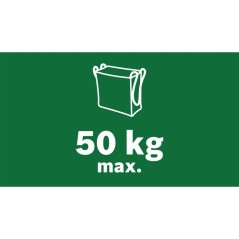 Sac de collecte BOSCH - 50L - Pour collecte de déchets de jardin