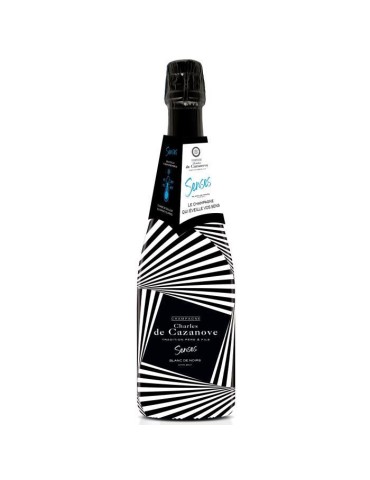 Champagne Charles de Cazanove Senses Extra brut - Bouteille thermosensible - Change de couleur