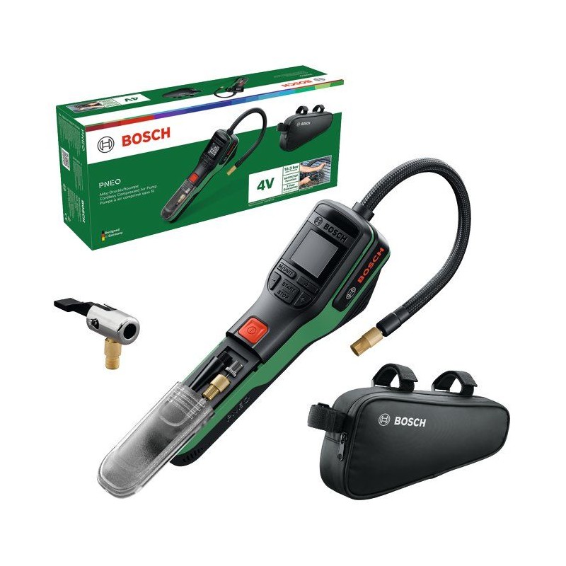 Pompe a air comprimé sans fil - Bosch - PNEO - gonfleur pneus (vélo,