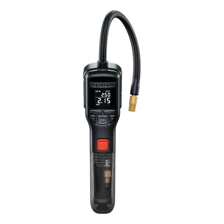 Pompe a air comprimé sans fil - Bosch - PNEO - gonfleur pneus (vélo, voiture, moto) - avec sacoche vélo