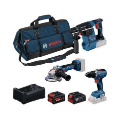 COMBO KIT 3 OUTILS : GSR 18V-65 +GBH 18V-26 + GWS 18V-11 + batteries G