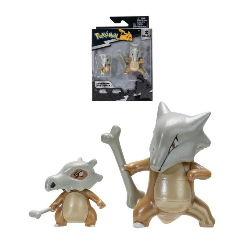 Figurines Pokémon Osselait et Ossatueur - Pack évolution - BANDAI