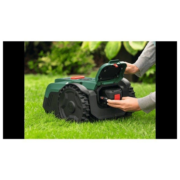 Robot tondeuse autonome - Bosch - VISIMOW18V-100 - 06008E1002 - batterie 4Ah + chargeur - 18V - 16cm de coupe