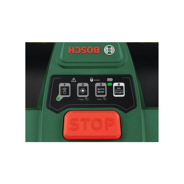 Robot tondeuse autonome - Bosch - VISIMOW18V-100 - 06008E1002 - batterie 4Ah + chargeur - 18V - 16cm de coupe