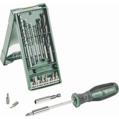 Jeu de 14 embouts et forets + tournevis porte-embout Mini X-Line BOSCH