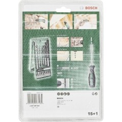 Jeu de 14 embouts et forets + tournevis porte-embout Mini X-Line BOSCH