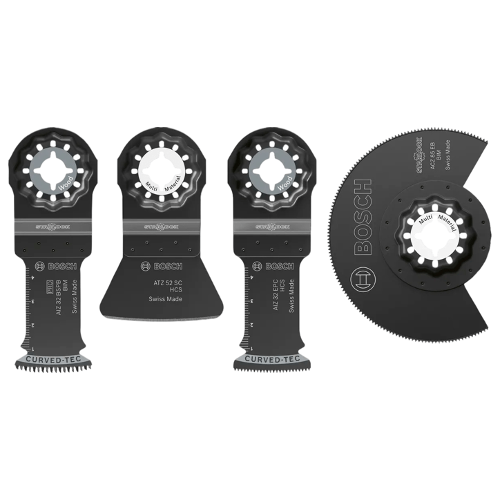 Coffret de 4 lames BOSCH PROFESSIONAL - Flooring and Fitting - Pour outils oscillants multifonctions Coffret de 4 lames BOSCH PROFESSIONAL - Flooring and Fitting - Pour outils oscillants multifonctions