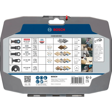Coffret de lames Cutting BOSCH PROFESSIONAL - 5 pcs - Lames oscillant