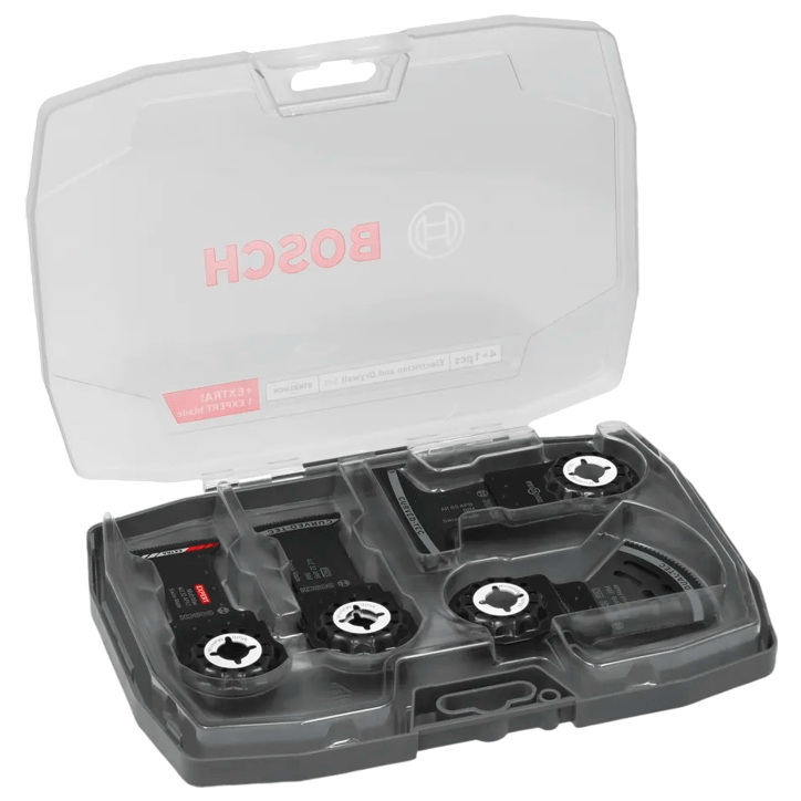 Coffret Électriciens et Plaquistes BOSCH PROFESSIONAL - 5 pcs - Lames oscillantes pour outils multifonctions Coffret Électriciens et Plaquistes BOSCH PROFESSIONAL - 5 pcs - Lames oscillantes pour outils multifonctions