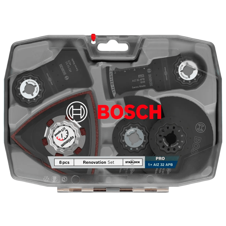 Coffret de lames Rénovation BOSCH PROFESSIONAL - 8pcs - Pour outils oscillants multi-fonctions