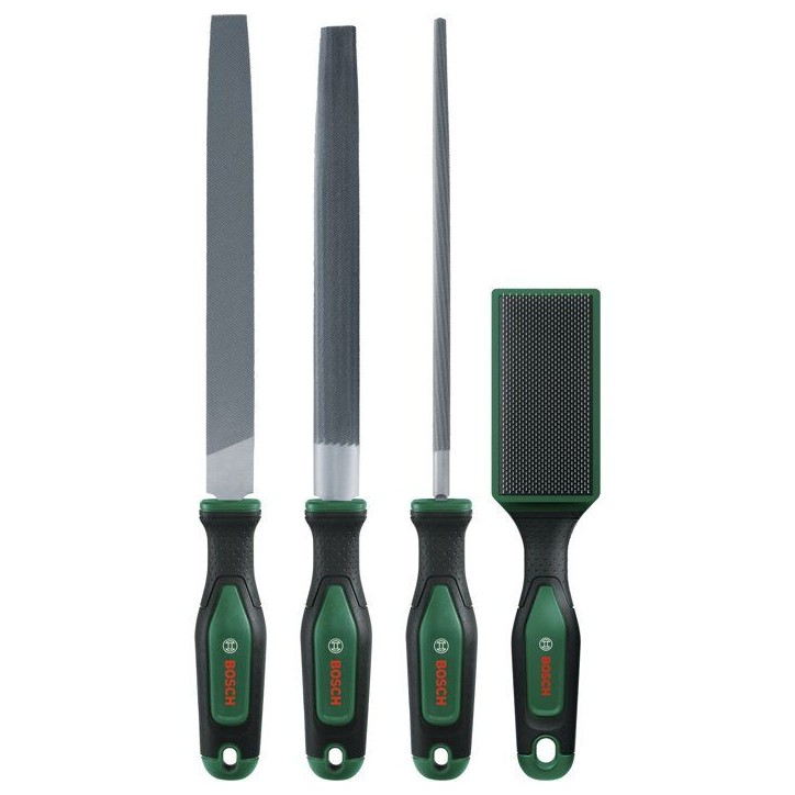 Set de limes 200 mm/8 BOSCH - Avec brosse - 4 pcs Set de limes 200 mm/8 BOSCH - Avec brosse - 4 pcs