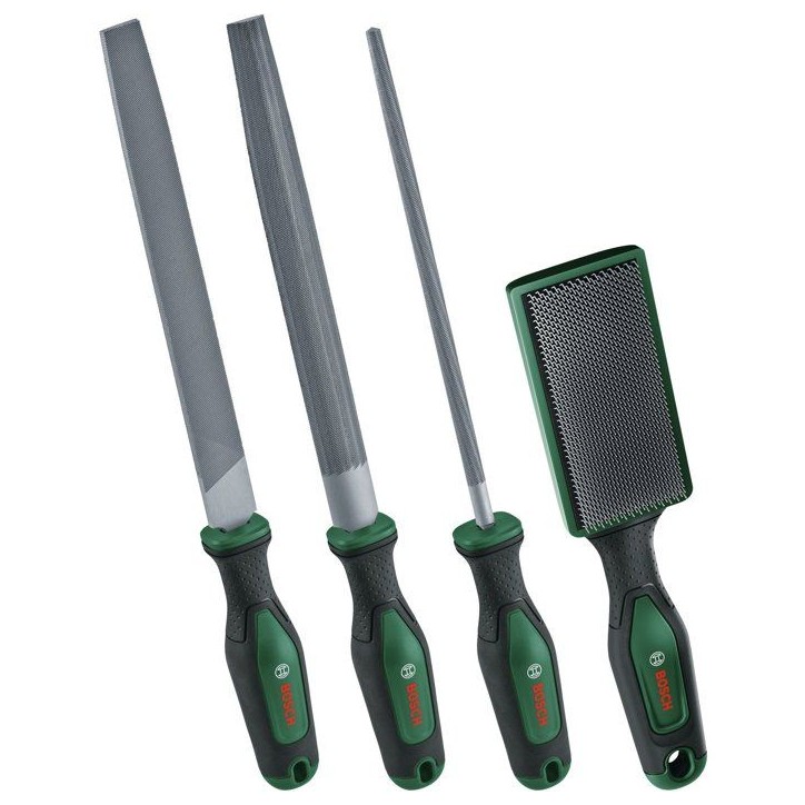 Set de limes 200 mm/8 BOSCH - Avec brosse - 4 pcs Set de limes 200 mm/8 BOSCH - Avec brosse - 4 pcs