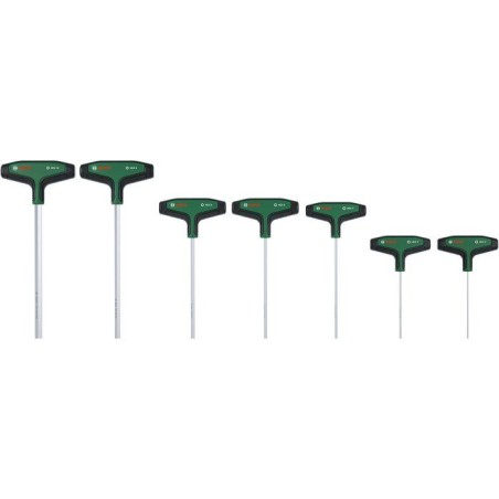 Jeu de 7 tournevis hexagonaux avec poignée en T BOSCH - 2 a 10 mm