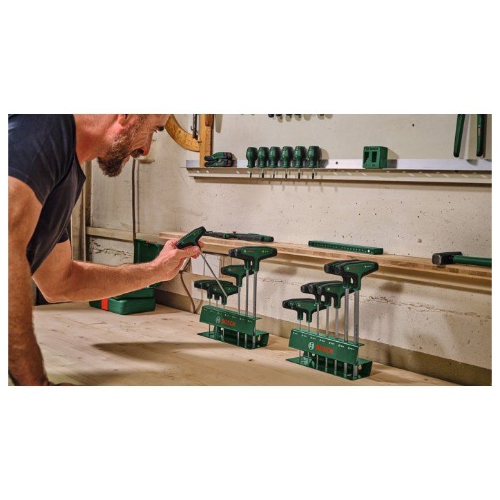 Jeu de 7 tournevis hexagonaux avec poignée en T BOSCH - 2 a 10 mm