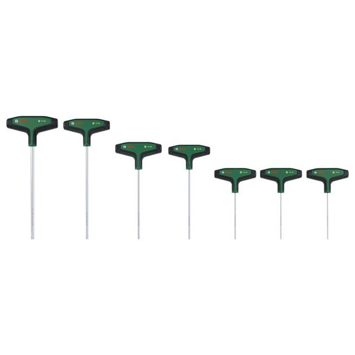 Set de 7 tournevis BOSCH - Torx a poignée en T Set de 7 tournevis BOSCH - Torx a poignée en T