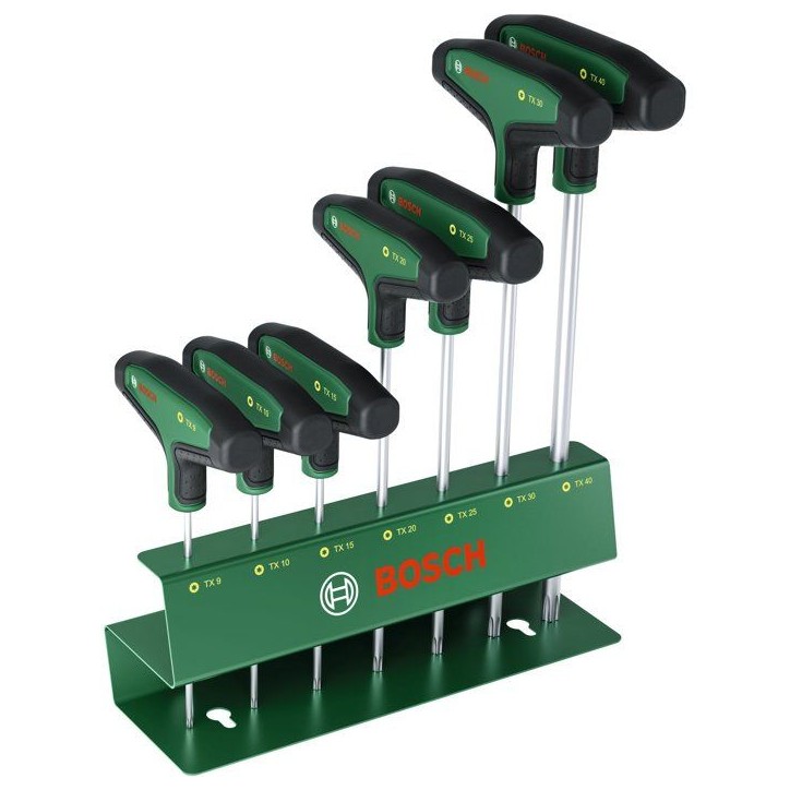 Set de 7 tournevis BOSCH - Torx a poignée en T Set de 7 tournevis BOSCH - Torx a poignée en T