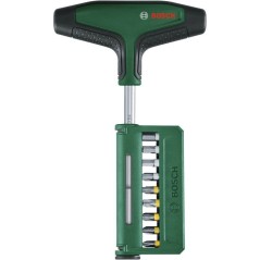 Jeu de 19 tournevis a embout avec poignée en T BOSCH - Tige 100 mm
